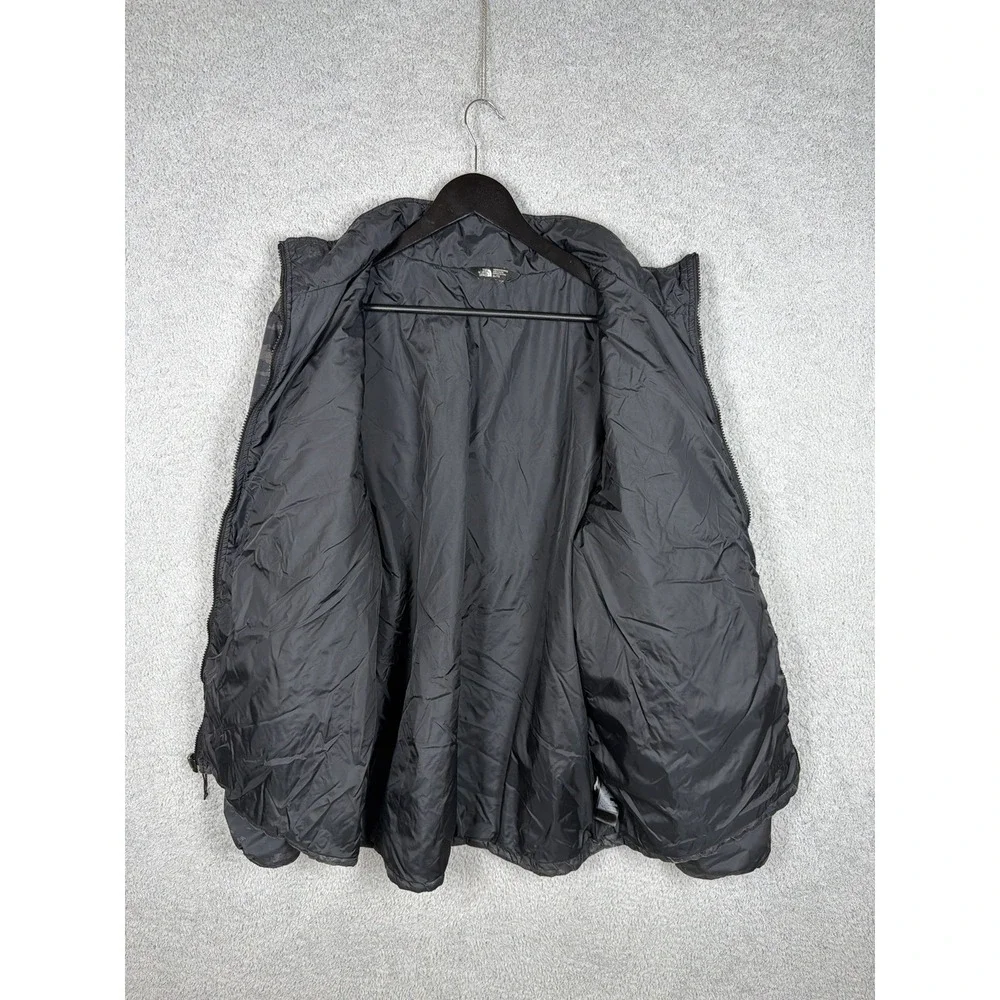 The North Face Men's Size XL Puffer Liner Jacket Black Camo‎ Full Zip Polyester